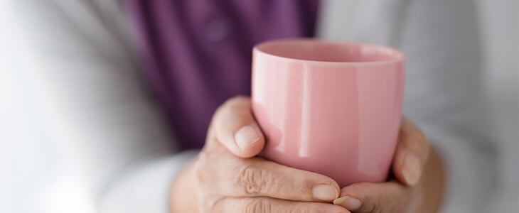 Mug with hands